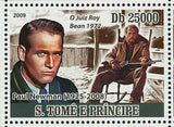 Paul Newman Stamp O Juiz Roy Bean Joanne Woodward S/S MNH #3832-3835