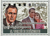 Paul Newman Stamp O Juiz Roy Bean Joanne Woodward S/S MNH #3832-3835