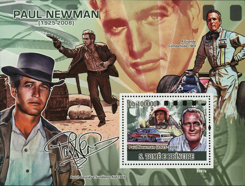 Paul Newman Stamp Butch Cassidy And Sundance Kid S/S MNH #3836 / Bl.673