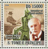 Inventors Stamp Rudolf Diesel Samuel Morse Blaise Pascal S/S MNH #3500-3505
