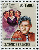 Clark Gable Stamp American Film Actor Souvenir Sheet MNH #4501-4506