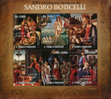 Sandro Botticelli Stamp The Spring The Birth of Venus S/S MNH #4571-4576