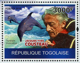 Jacques-Yves Cousteau Stamp Tursiops Truncatus Dolphin Alcyone S/S MNH #3528