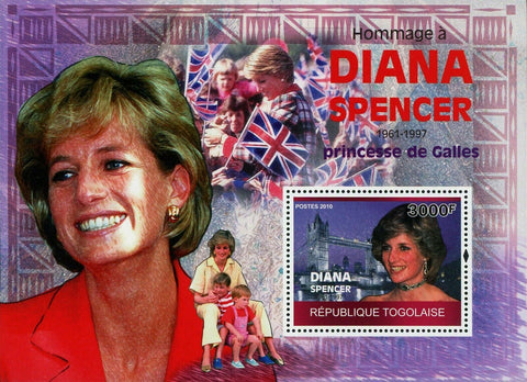 Princess Diana Stamp Spencer Royal Family Historical Figure S/S MNH #3553/Bl.521