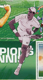 Lawn Tennis Stamp Serena Williams Roger Federer Rafael Nadal S/S MNH #3628