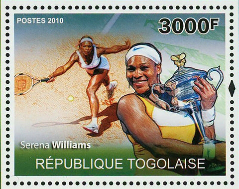 Lawn Tennis Stamp Serena Williams Roger Federer Rafael Nadal S/S MNH #3628