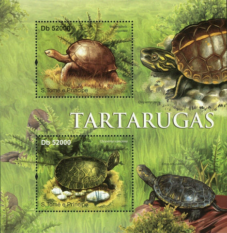 Turtles Stamp Chrysemys Concinna Megalochelis Gigantea S/S MNH #4840-4841/Bl.833