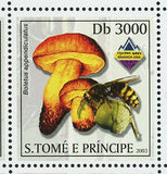 Mushrooms & Bees Stamp Boletus Luridus Boletus Impolitus S/S MNH #2001-2006