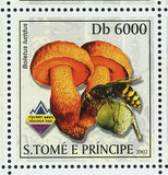 Mushrooms & Bees Stamp Boletus Luridus Boletus Impolitus S/S MNH #2001-2006
