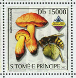 Mushrooms & Bees Stamp Boletus Luridus Boletus Impolitus S/S MNH #2001-2006