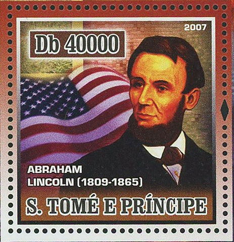 16th American President  Stamp A. Lincoln Civil War Abolition of Slavery S/S MNH