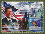 40th American President Stamp Ronald Reagan Gorbachev S/S MNH #2961 / Bl.586