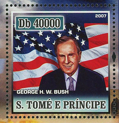 41st American President Stamp G.H.W. Bush Military Ships S/S MNH #2962 / Bl.587