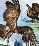 Vultures Stamp Bird Necrosyrtes Monachus Souvenir Sheet MNH #3041 / Bl.628