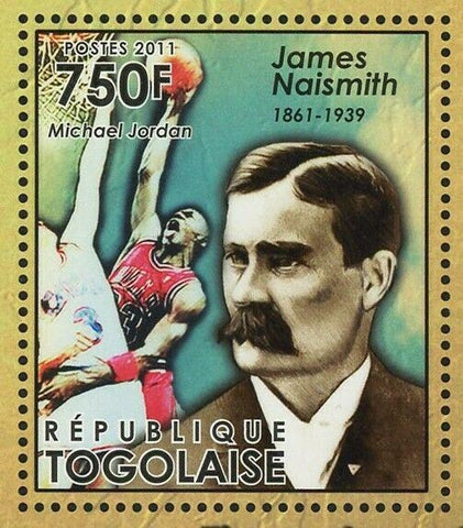James Naismith Stamp Michael Jordan Basketball Invention S/S MNH #4024-4027