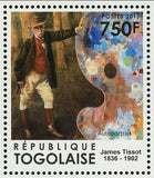 James Tissot Stamp Le Bal Deux Soeurs Autoportrait S/S MNH #4014-4017