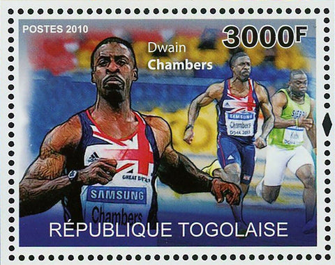 Athletics Championship Stamp Dwain Chambers Jessica Ennis S/S MNH #3678 / Bl.545