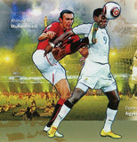 African Cup Soccer Stamp Mohamed Nagy "Gedo" Opoku Agyemang S/S MNH #3688/Bl.547