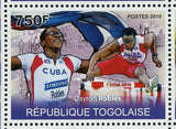 Athletics Stamp Fabiana Murer Dayron Robles Derese Mekonnen S/S MNH #3674-3677