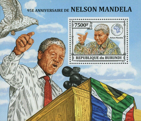 Nelson Mandela Stamp Activist Historical Figure Humanist S/S MNH #3277 / Bl.379