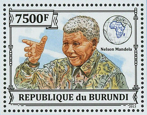 Nelson Mandela Stamp Activist Historical Figure Humanist S/S MNH #3277 / Bl.379