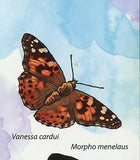 Butterflies Stamp Morpho Didius Vanessa Cardui Souvenir Sheet MNH #2994 / Bl.621