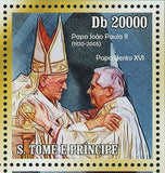 Pope John Paul II Stamp Historical Figure Catholic Church S/S MNH #4593-4597