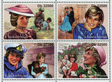 Princes of Wales Diana Spencer Stamp Royal Family S/S MNH #4953-4956