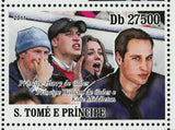 Royal Engagement Stamp Prince William of Wales and Kate Middleton S/S MNH