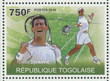 Tennis Stamp Novak Djokovic Roger Federer Rafael Nadal Jankovic S/S MNH