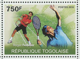 Tennis Stamp Novak Djokovic Roger Federer Rafael Nadal Jankovic S/S MNH