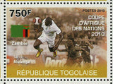 Africa Football Cup of Nations Egypt Angola Ghana Zambia S/S MNH #3679-3682