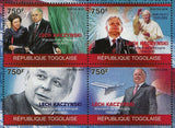 Lech Kaczynski Stamp Pope John Paul II Maria Kaczynska S/S MNH #3544-3547