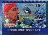 Jacques-Yves Cousteau Stamp Marine Fauna Orcinus Orca S/S MNH #3524-3527