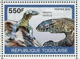 Reptiles Stamp Merops Nubicus Varanus Niloticus S/S MNH #3419-3422