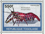 Sea Animals Stamp Cardisoma Armatum Brachycarpus Biunguiculatus S/S MNH