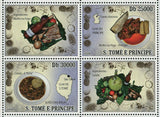 Gastronomic of Sao Tome & Principe Food Famous Dishes S/S MNH #3901-3902