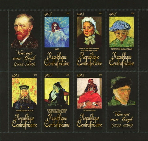 Vincent van Gogh Stamp Ange Le Zouave Assis Joseph Etienne S/S MNH #3493-3498