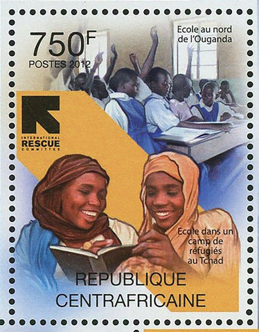 International Rescue Committee Stamp Refugees Schools Camps S/S MNH #3557-3560