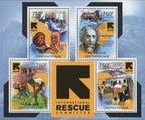 International Rescue Committee Stamp Refugees Schools Camps S/S MNH #3557-3560