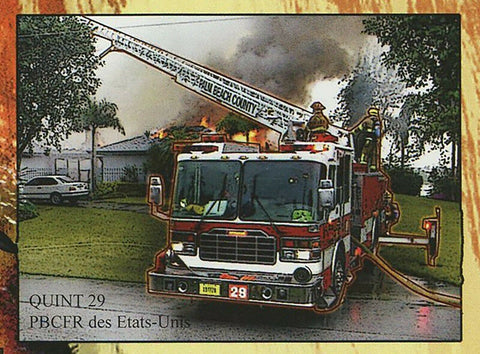 Fire Engines Stamp Firefighters Quint 29 Transportation S/S MNH #1850 / Bl.432