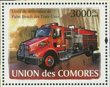 Fire Engines Stamp Firefighters Quint 29 Transportation S/S MNH #1850 / Bl.432