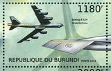 Military Aircraft Stamp Boeing B-52H Stratofortress Boeing Bop S/S MNH #2958-296