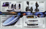 Electrical Transport Stamp Segway Shinkansen Train Nissan Denki S/S MNH #2923