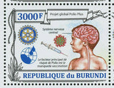 Paul P. Harris Stamp Polio Vaccination Rotary Club S/S MNH #3118-3121