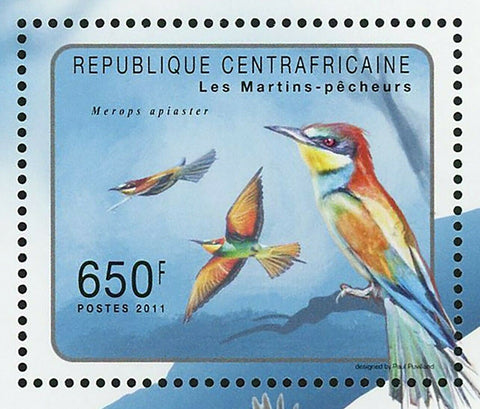 Kingfishers Stamp Birds Ceryle Rudis Megaceryle Maxima S/S MNH #3003-3006