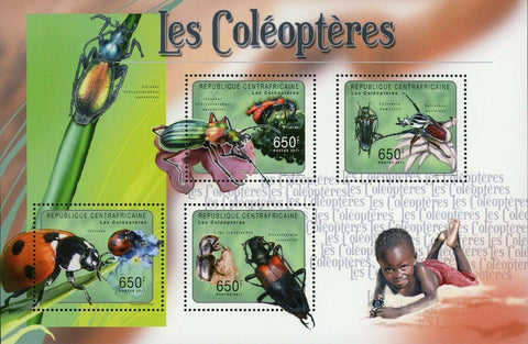 Beetles Stamp Carabus Auronitens Ips Typographus S/S MNH #2983-2986