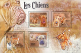 Dogs Stamp Dogue de Bordeaux Boerboel Irish Terrier S/S MNH #3078-3081