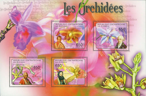 Orchids Stamp P.M.A. Broussonet Joseph Pitton de Tournefort S/S MNH #2968-2971