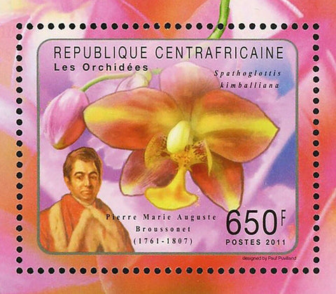 Orchids Stamp P.M.A. Broussonet Joseph Pitton de Tournefort S/S MNH #2968-2971